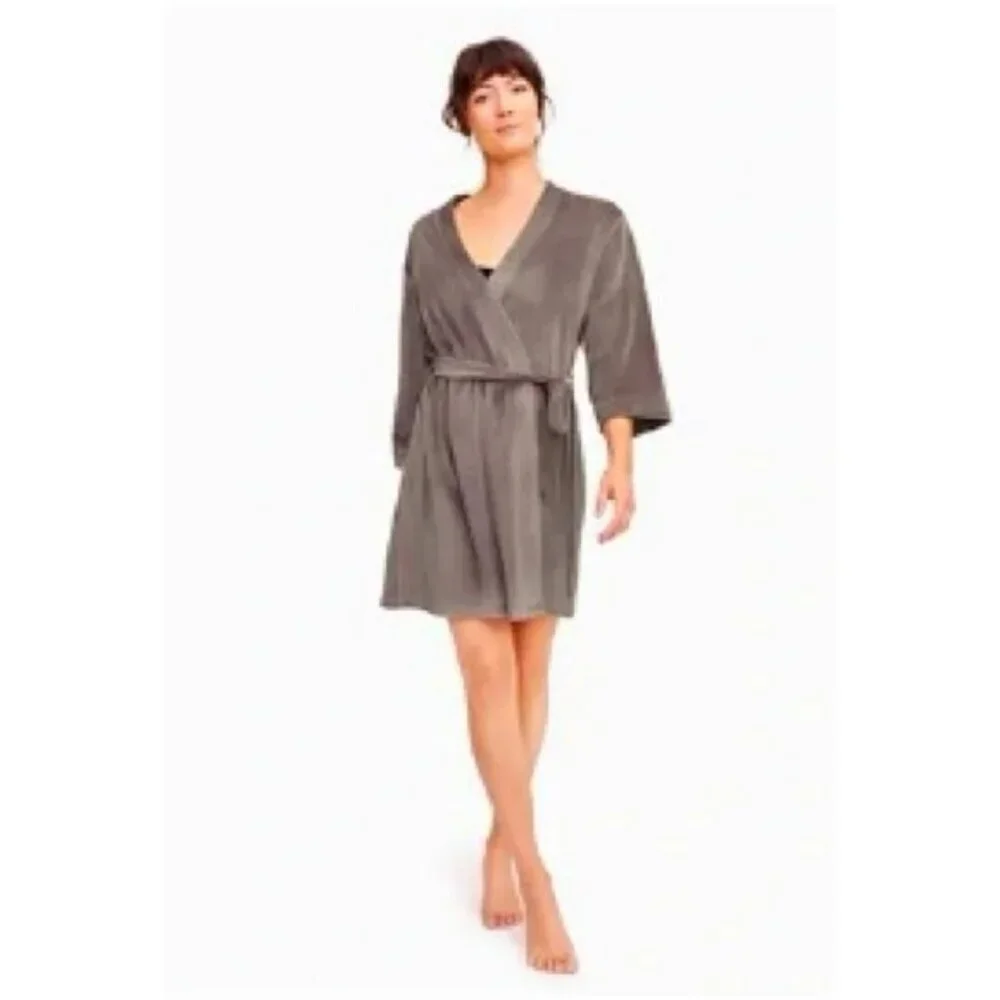 💕SPLENDID💕 Velour Robe ~ Gray 1X/3X